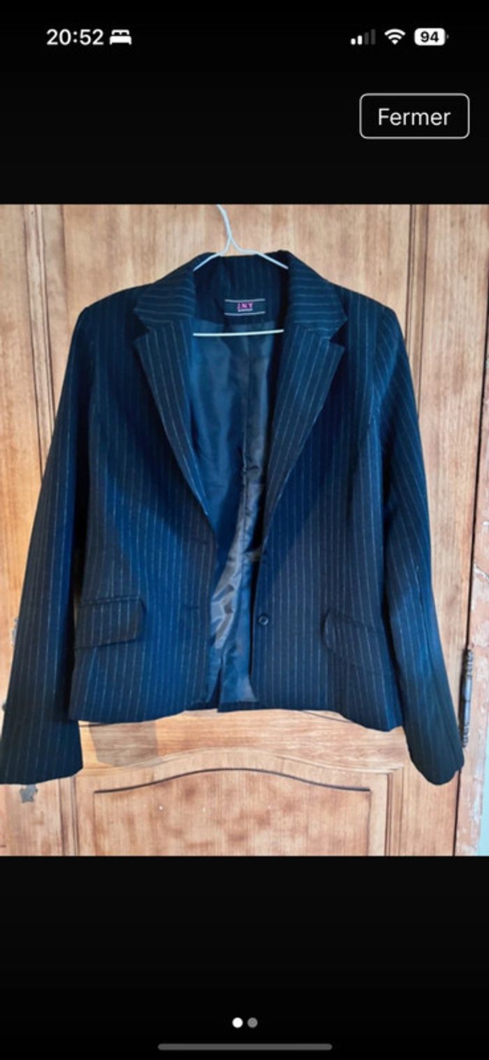Veste de Blazer rayée