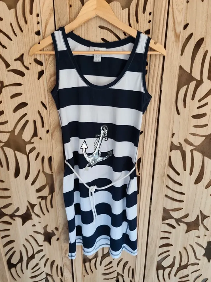 Robe marinière Encre en sequins T 38 Heine - photo numéro 6