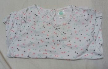T-shirt blanc m.l / 3 mois