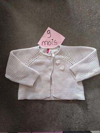 Gros gilet gris 9 mois