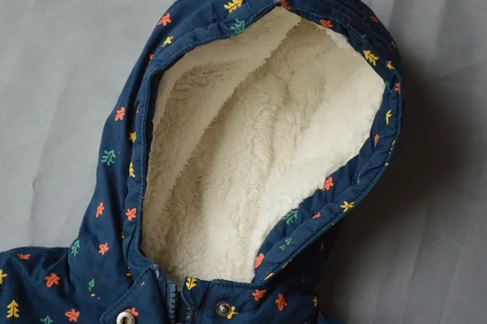 Parka enfant Mots d'enfants marine motifs 24-36 mois - photo numéro 4