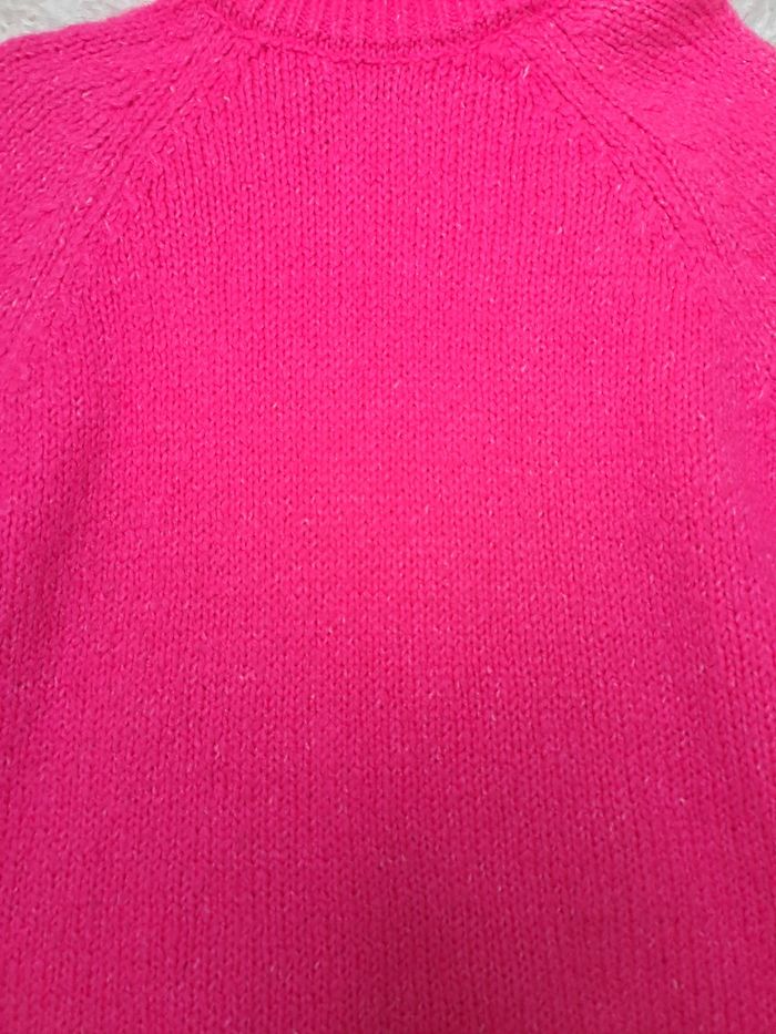 Pull col roulé rose taille L - photo numéro 4