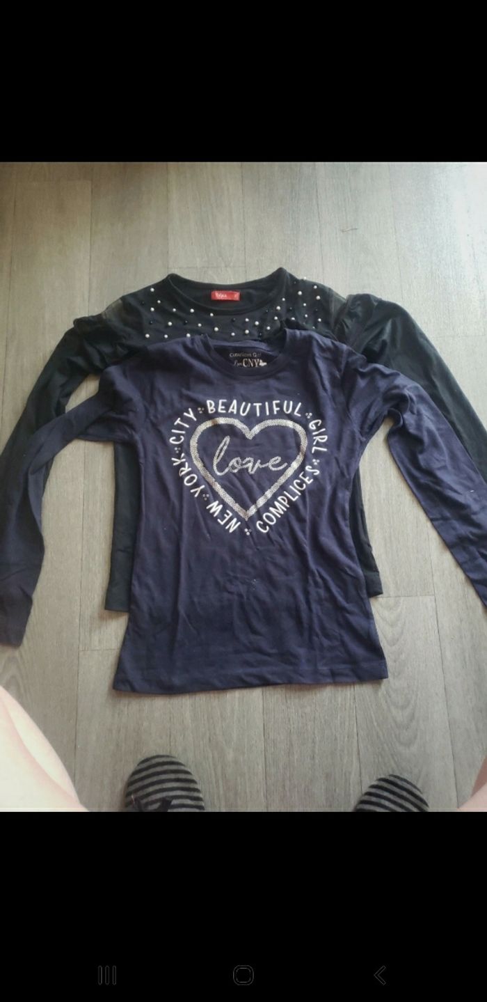 3 hauts manches longues filles 12 ans - photo numéro 2