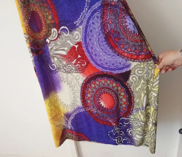 Robe longue d'été à motifs femme - photo numéro 3