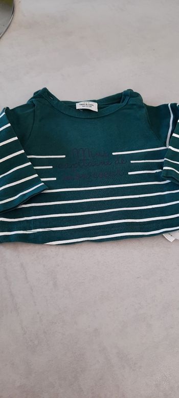 T-shirt vert 1mois