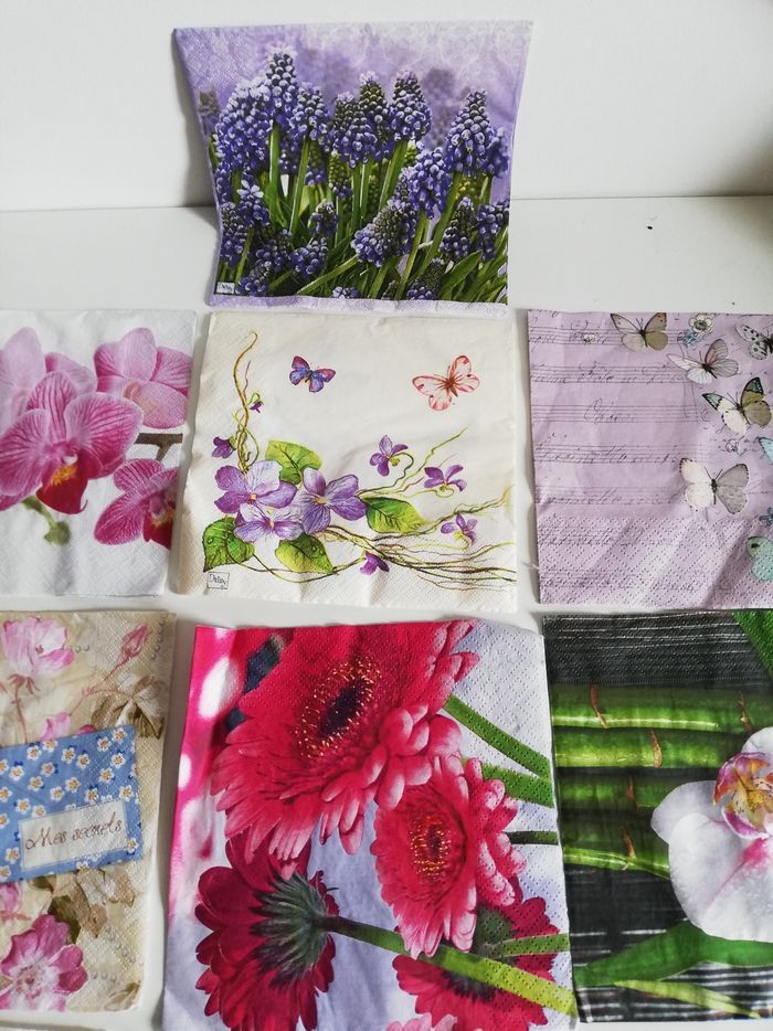 Lot de 10 serviettes en papier pour serviettes loisirs créatifs - photo numéro 3