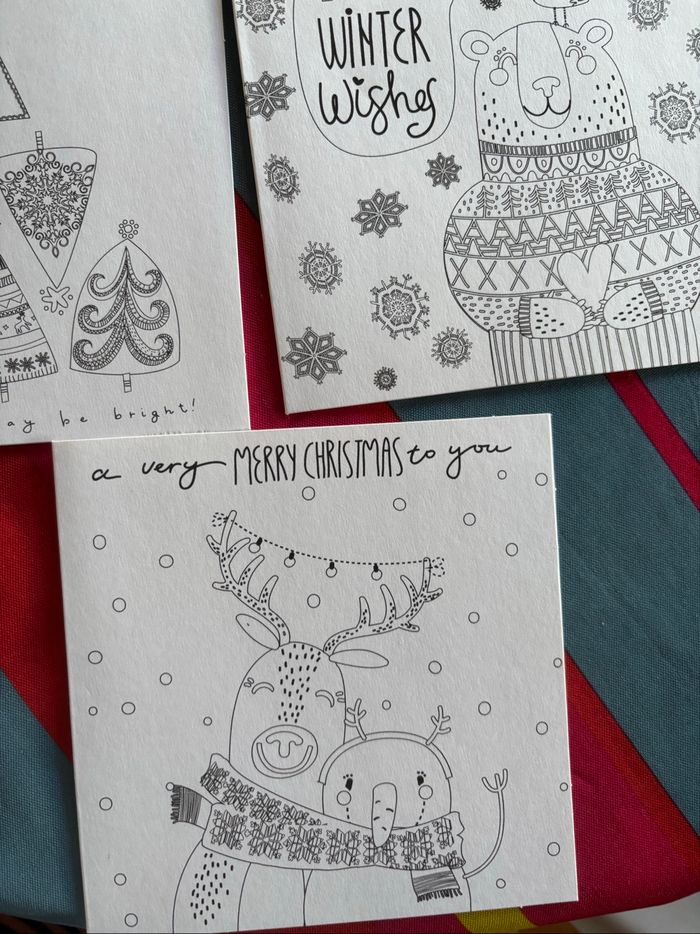 Lot cartes Noël à colorier - photo numéro 4