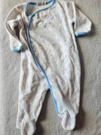 Pyjama 6 mois velours 68 cm