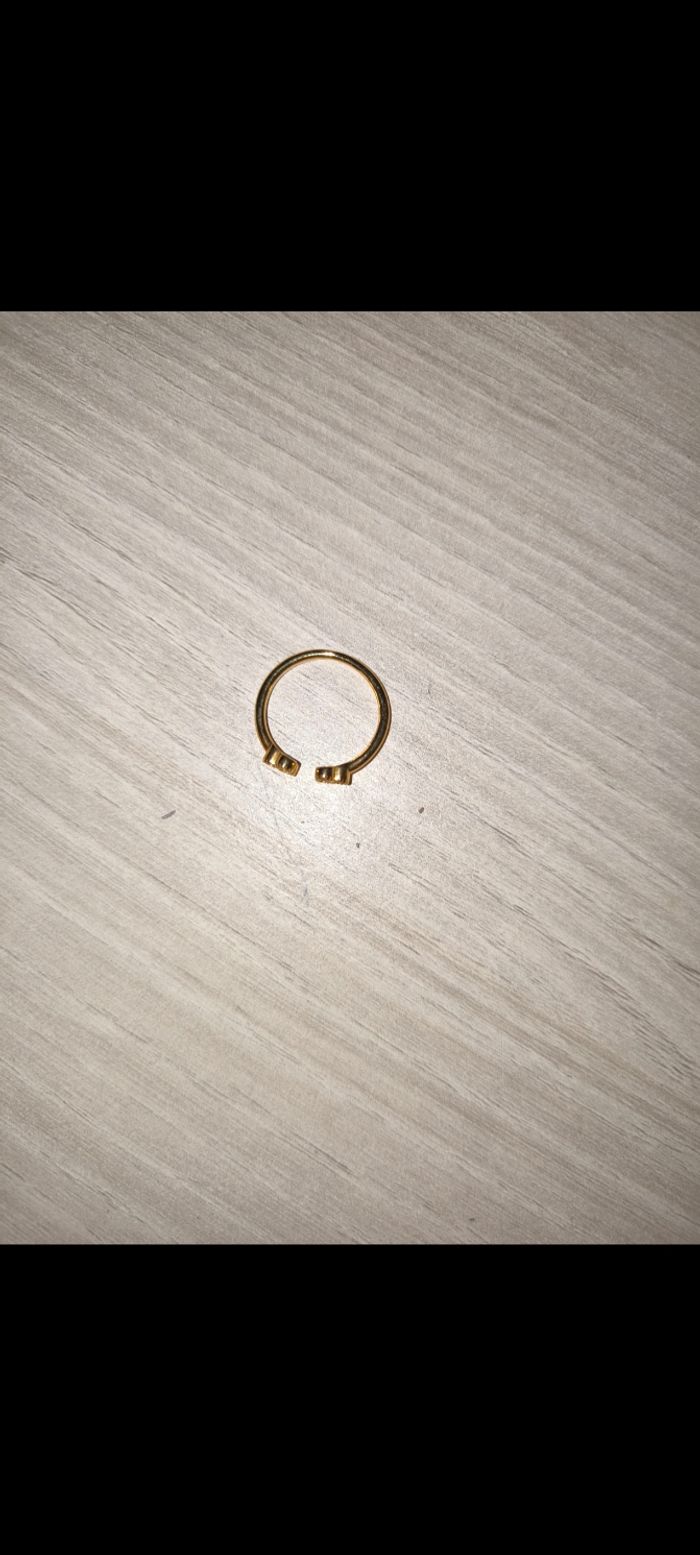 Bague dorée ajustable - photo numéro 2