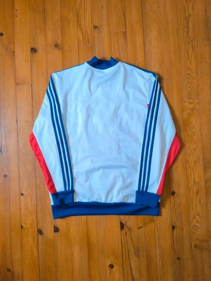 Veste Adidas - Olympique Lyonnais - Saison 2013 - Blanc, rouge, bleu - Taille L - photo numéro 2