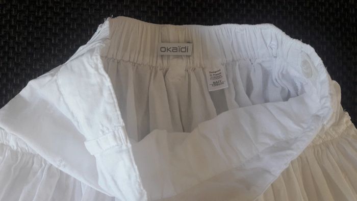 Jupe blanche Okaidi 8 ans - photo numéro 3
