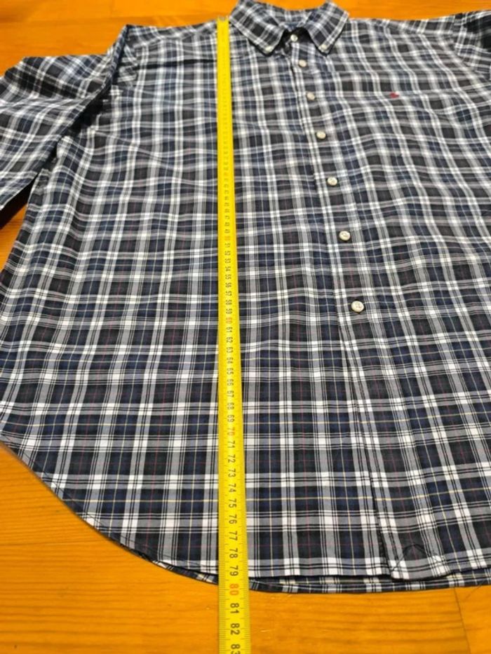 Chemise à carreaux - Ralph Lauren - Logo brodé rouge - Classic fit - Blanc, noir, bleu - Taille XL - photo numéro 10