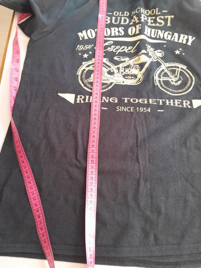 Tee shirt vintage moto csepel 1954 anvil - photo numéro 6