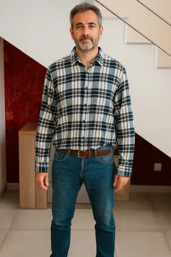 Chemise à carreaux taille M esprit Country