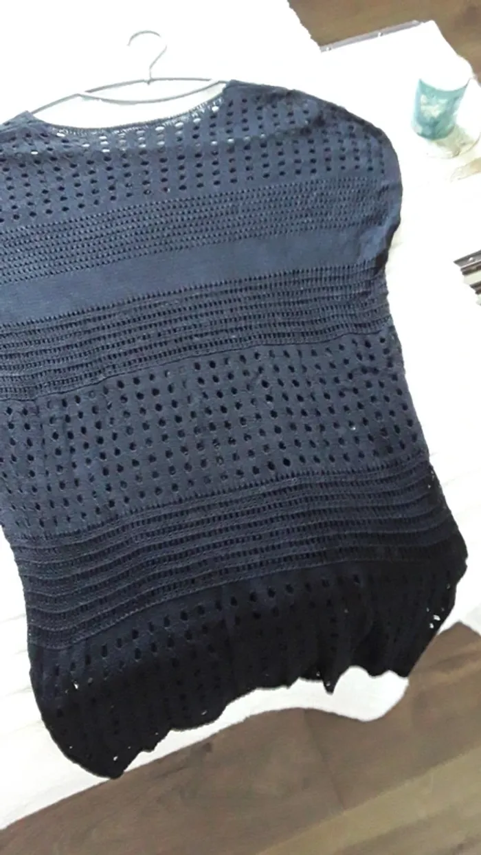 Robe de plage en maille ajouree taille 38 - photo numéro 6