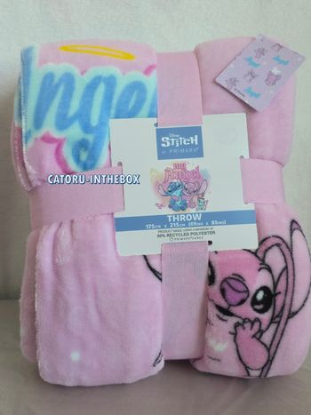 Plaid / Throw Disney Lilo & Stitch : Angel | 175x215cm