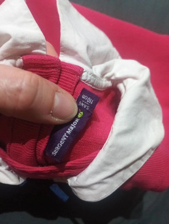 Robe sans manche joli col Fille 5 ans Sergent major - photo numéro 2