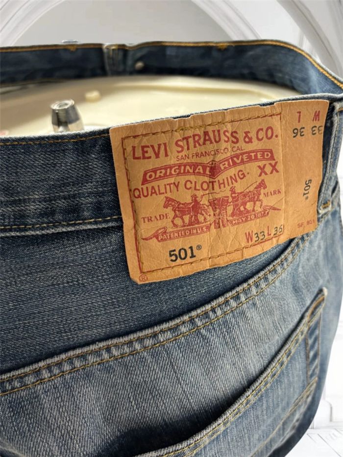 Jean Levi’s 501 Bleu - Taille 33x36 - Coupe Iconique - photo numéro 7