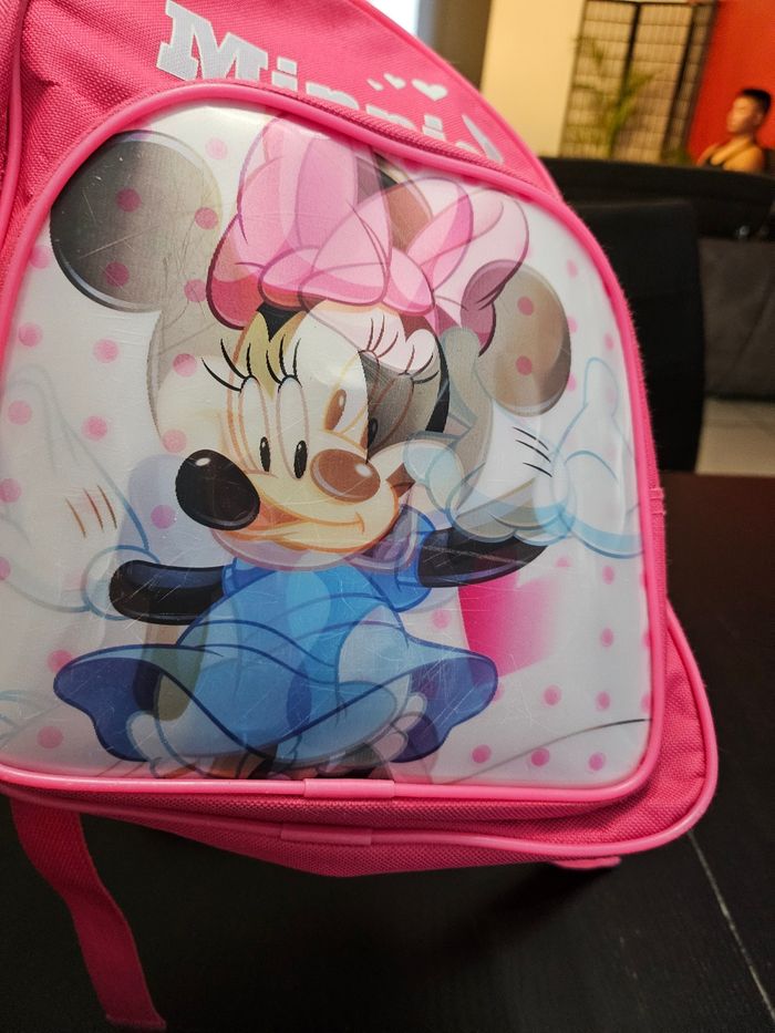 Sac à dos Minnie 3D 2poches Rose - photo numéro 5
