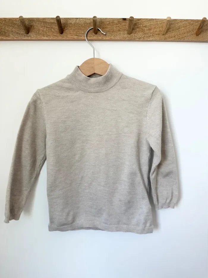Pull en maille à col cheminée Zara