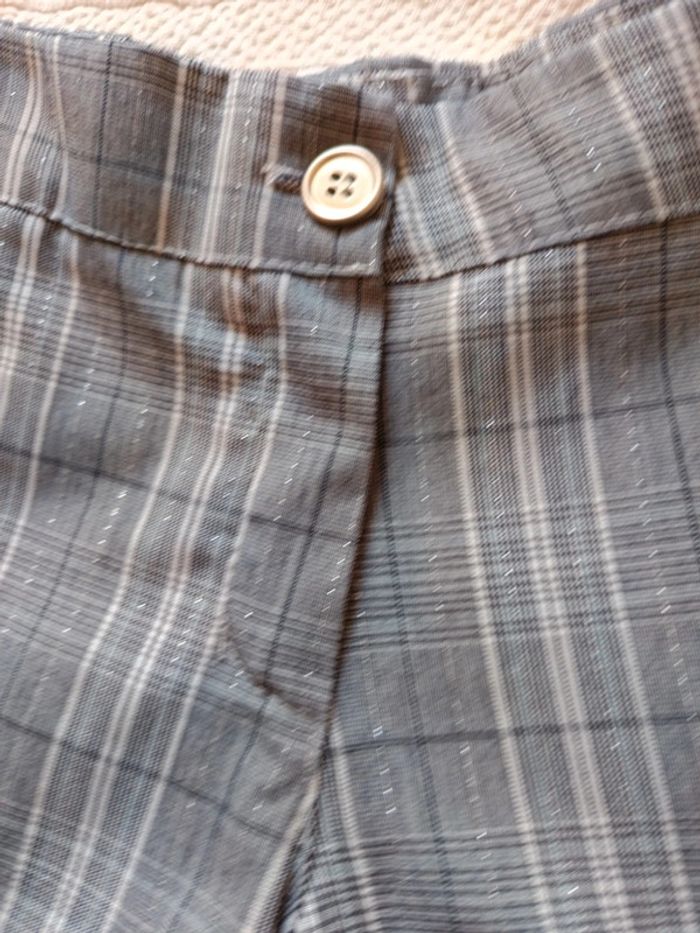 Short t.38 carreaux gris - photo numéro 2