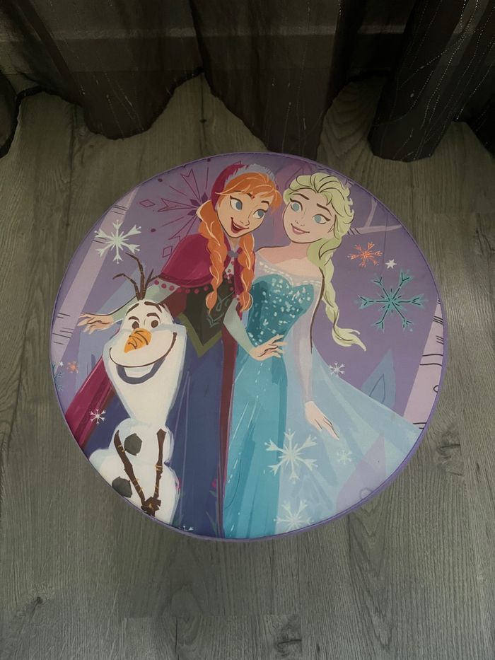 Pouf de rangement reine des neiges