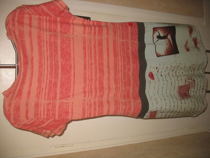 ROBE COURTE MC ROSE ET IMPRIMÉ "MISS CAPTAIN" - TAILLE 40 - n°05 - photo numéro 3