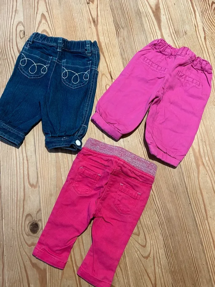 Lot de pantalons fille 3 mois - photo numéro 9
