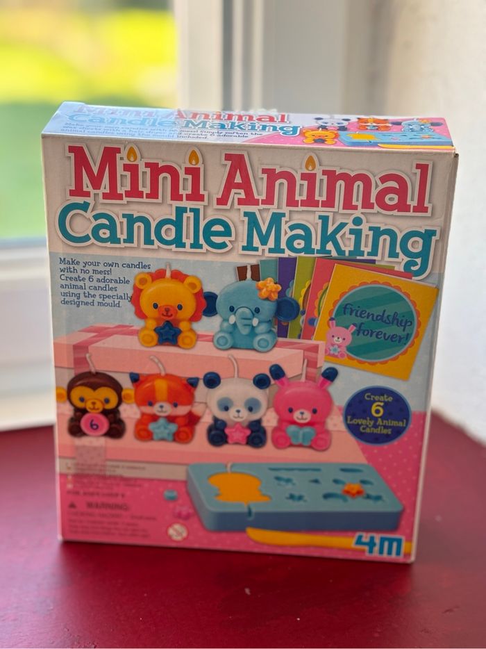 Kit créatif - création de bougies animaux - pour enfant