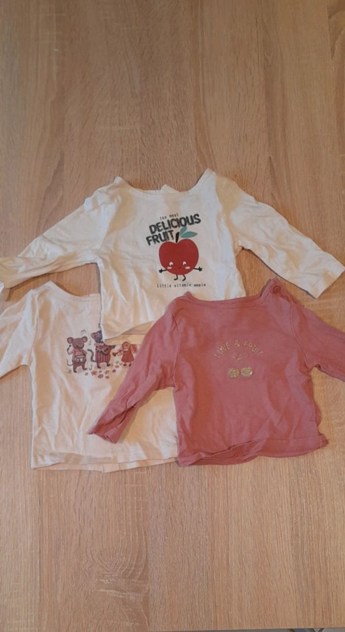 Lot tee shirts manches longues
