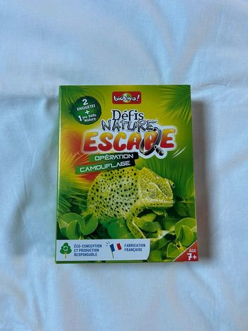 Jeu Défis nature Escape Opération camouflage Bioviva
