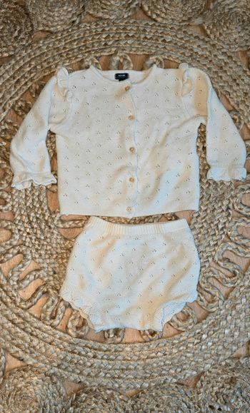 Ensemble maille beige Kiabi