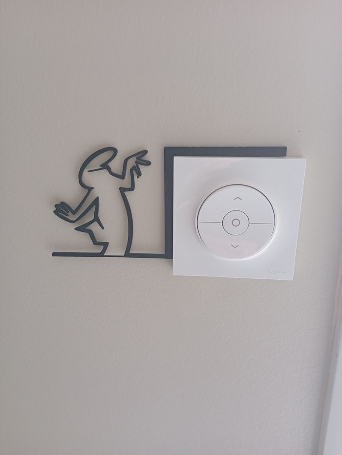 Décoration murale interrupteur