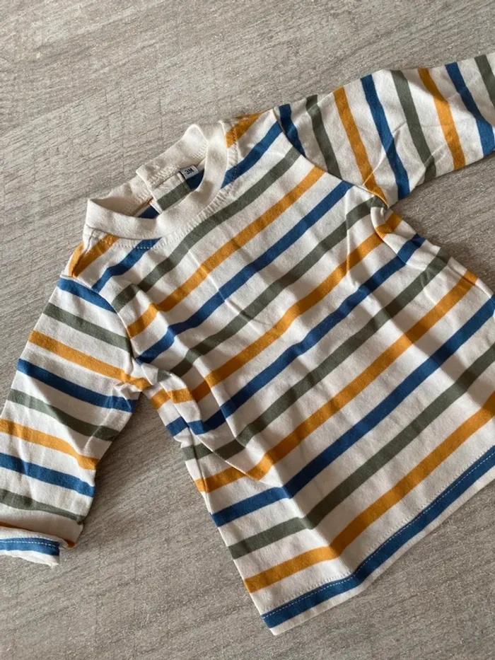T-shirt à manche longue bébé - 3 mois garçon. - photo numéro 2