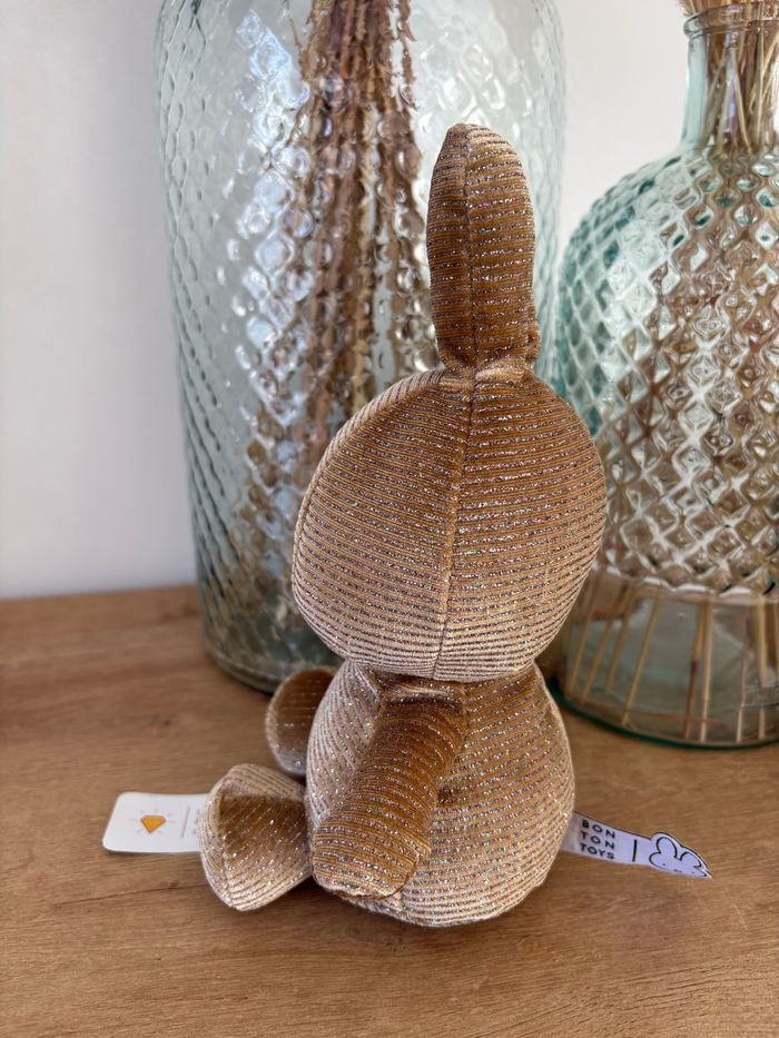 Lapin miffy glamour champagne 23 cm - photo numéro 3