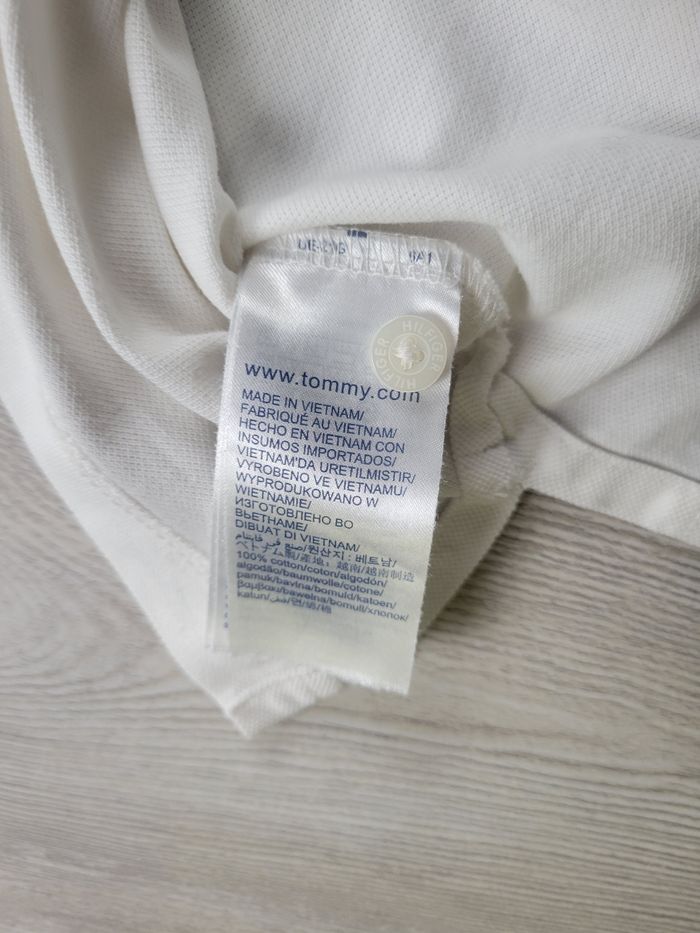 Sweat Tommy Hilfiger blanc à col – taille XXL, très bon état - photo numéro 5