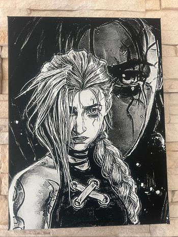 Tableau Jinx double regard Arcane en toile 30x40cm