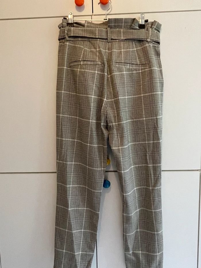 Pantalon à pinces quadrillé taille xs vero moda - photo numéro 3