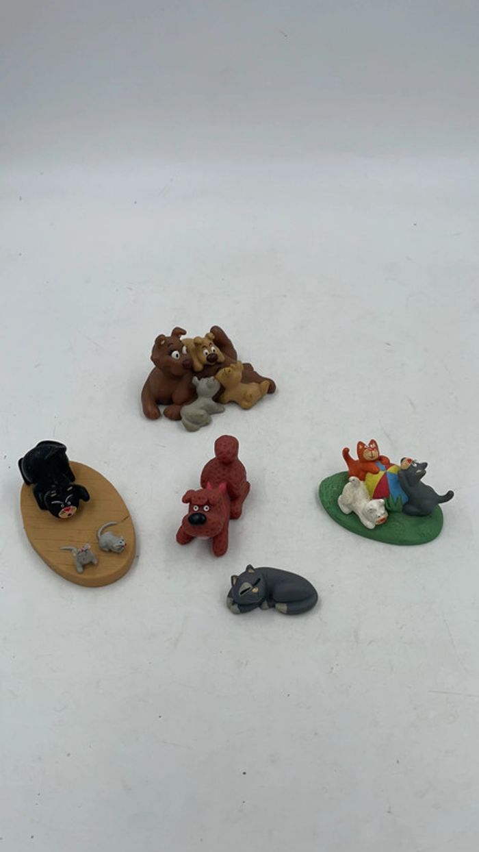Lot de 5 figurines les animaux de la ferme Altaya / Animaux de compagnie