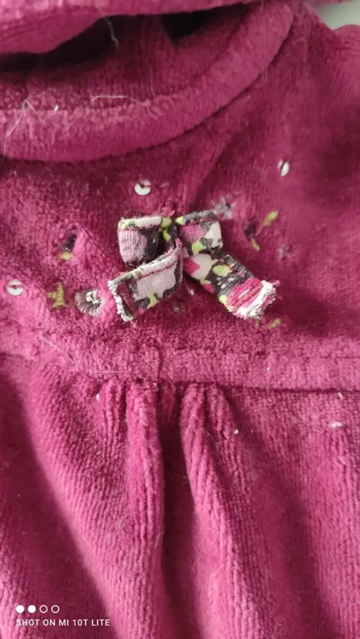 Veste et pantalon velours ras fushia sergent major - photo numéro 2