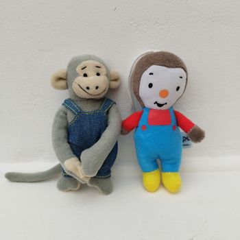 Mini singe Popi de Bayard plus T'choupi de Jemini