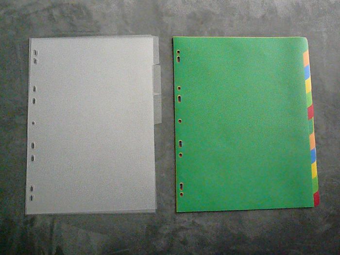 Lot de 2 jeux d’intercalaires (n°1)