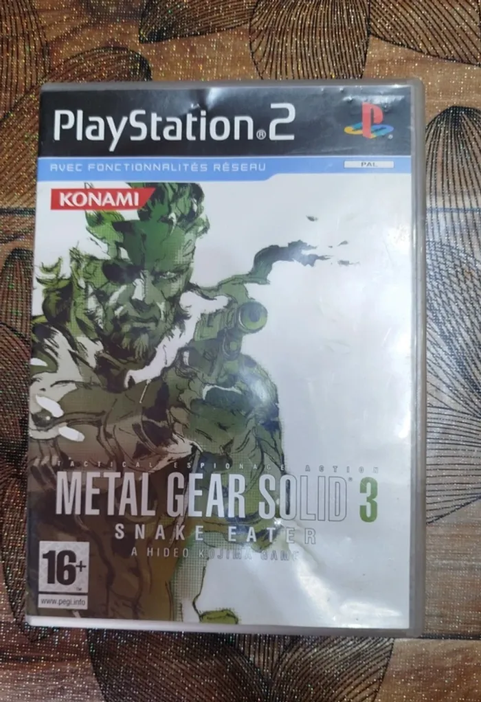 Jeu métal gear solid 3 playstation 2