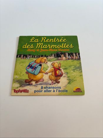 CD enfant - La rentrée des marmottes - Anny et Jean-Marc Versini