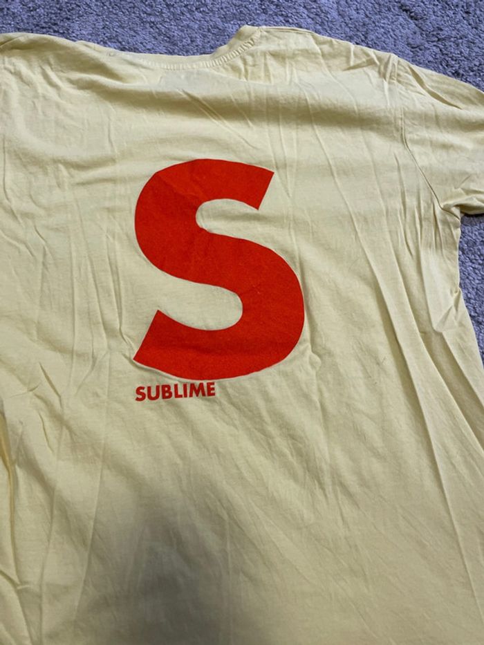 T shirt homme taille M coton jaune sublime LI Paris - photo numéro 10