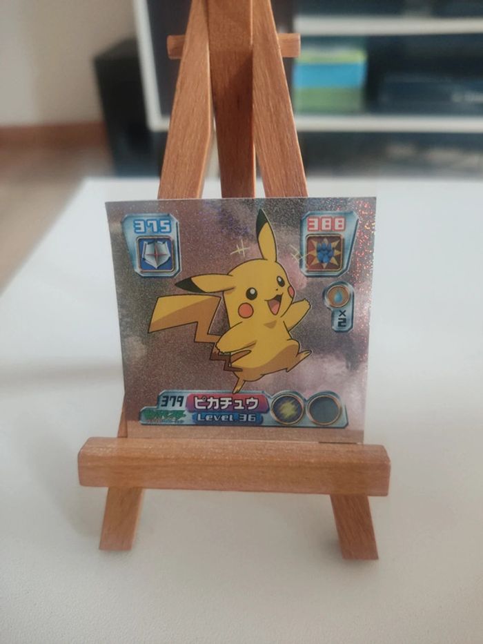 Stickers pokémon Pikachu amada glitter 2004 - photo numéro 4