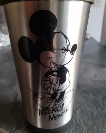 Mug Mickey argenté et noir