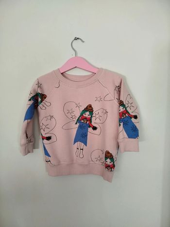 Sweat shirt pull Nadadelazos 2 ans  thème fée  hiver quasi neuf