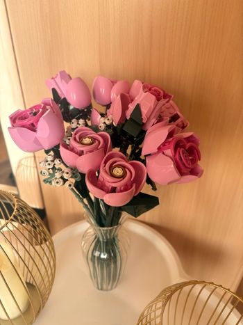 Rose en blocs de construction 