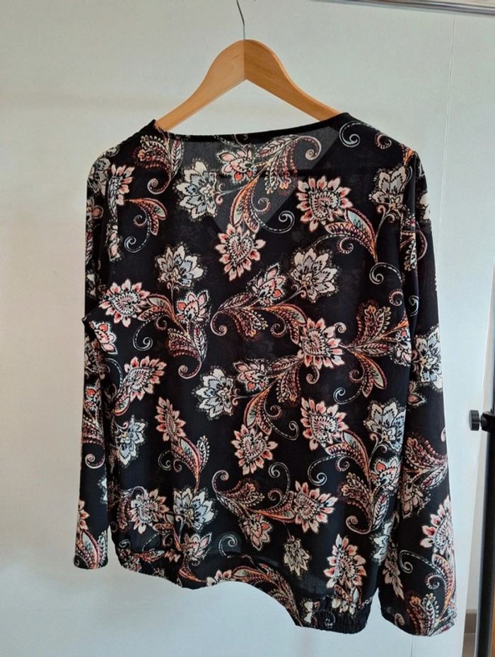 Blouse à manches longues Bréal noir femme 42 XL - photo numéro 2